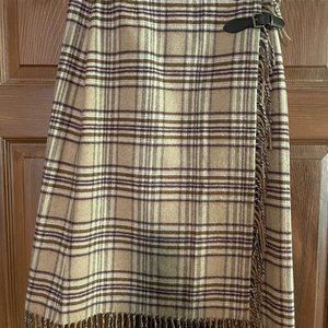 Liz Claiborne Wrap Fringed Skirt